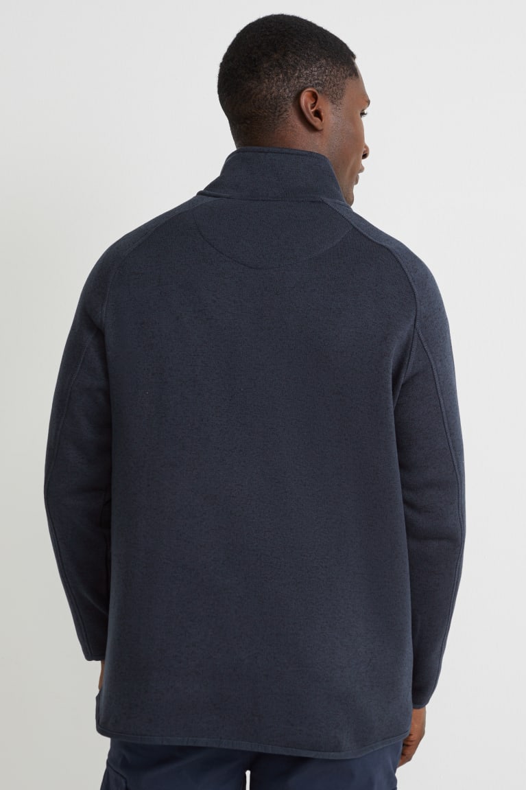 Dark Blue C&A Thermolite® Ecomade Recycled Men's Sweatshirts | VDPJW-4106