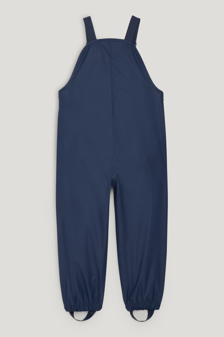 Dark Blue C&A Waterproof Dungarees Boys' Trousers | EDQWA-9173