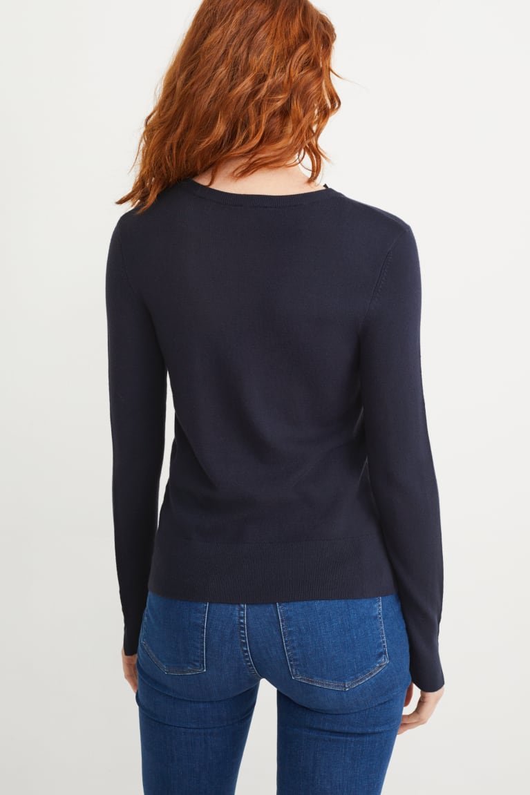 Dark Blue C&A With Lenzing™ Ecovero™ Women's Jumper | FGBRZ-7905