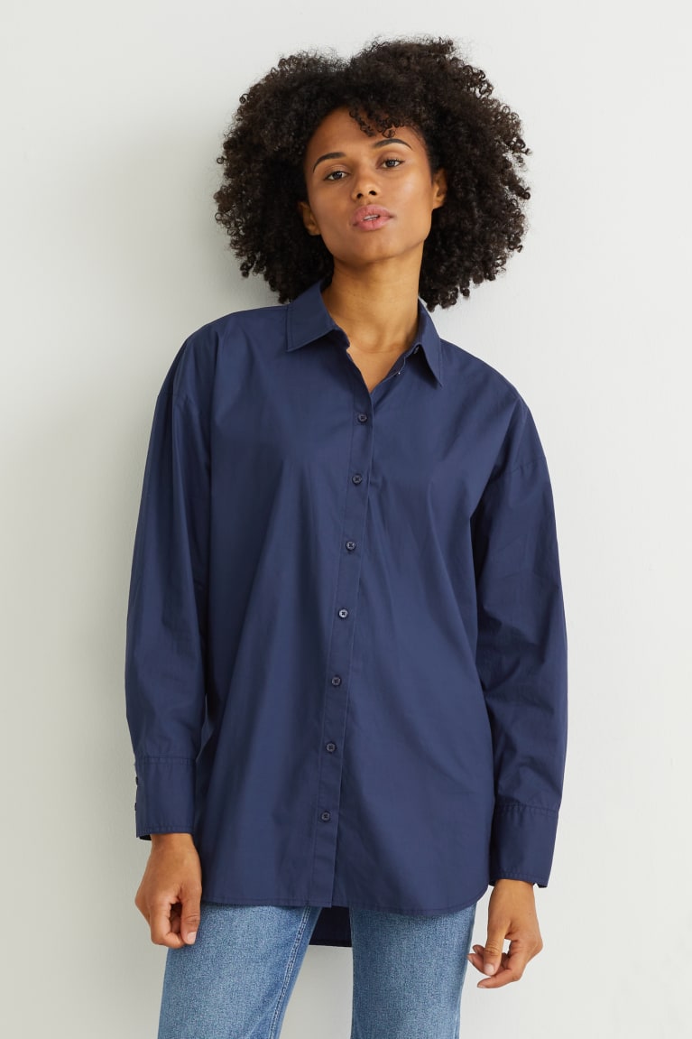 Dark Blue C&A Women\'s Blouses | FADLS-0273