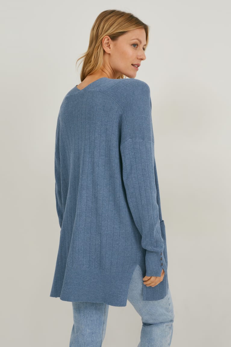 Dark Blue C&A Women's Cardigan | EXDCS-1987