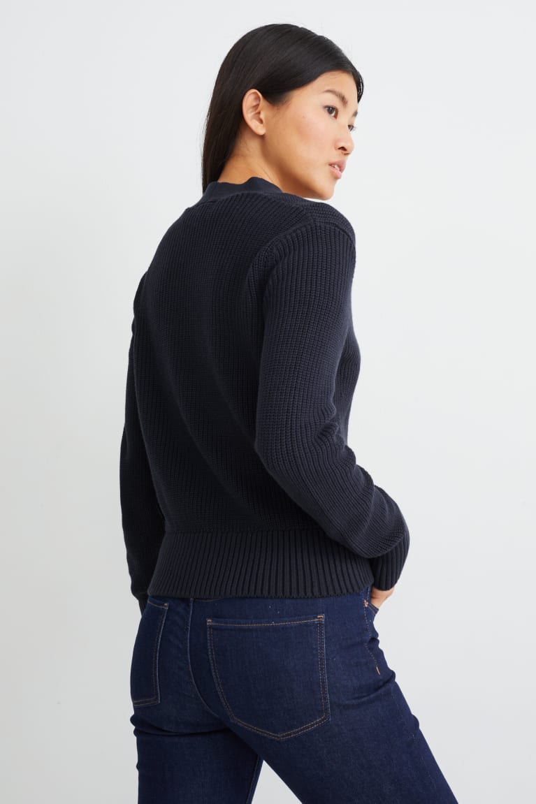 Dark Blue C&A Women's Cardigan | KQDSY-7215