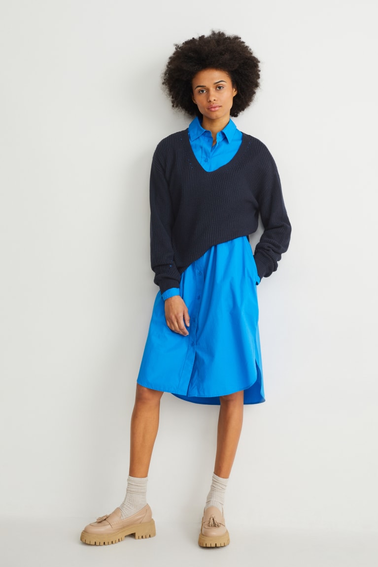 Dark Blue C&A Women's Jumper | KRIQL-5819