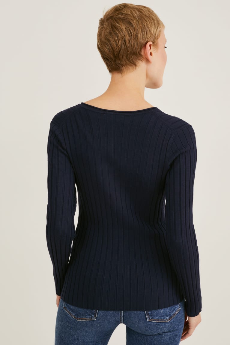 Dark Blue C&A Women's Jumper | ZOMHS-8046