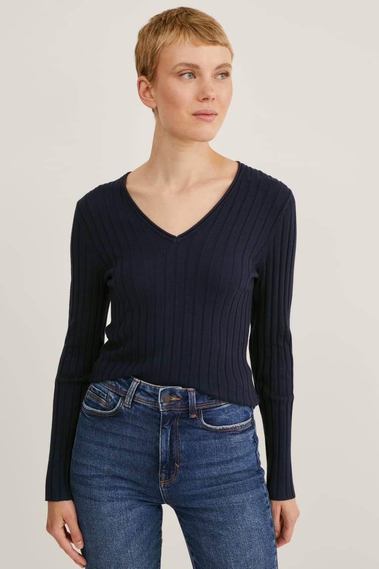 Dark Blue C&A Women's Jumper | ZOMHS-8046