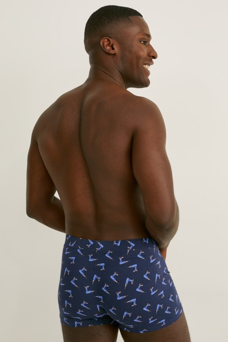 Dark Blue / Gray C&A Multipack Of 2 Trunks Organic Cotton Lycra® Men's Underwear | YBEXS-5280