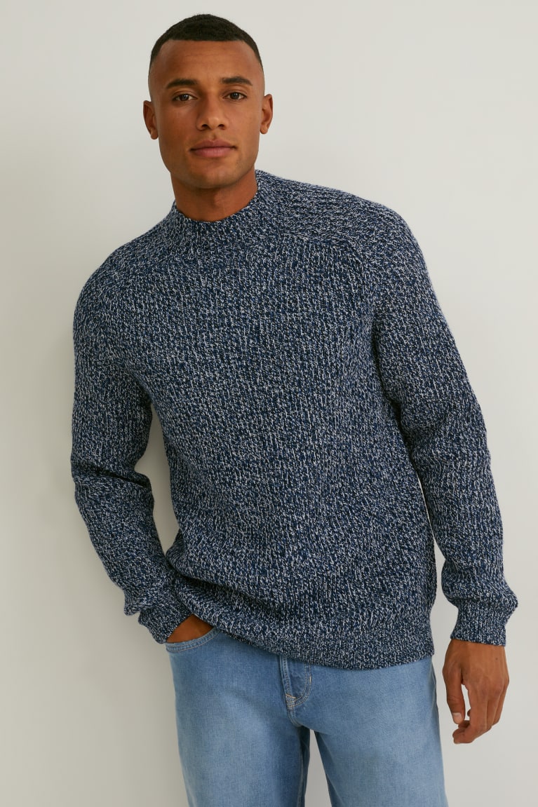 Dark Blue / White C&A Men\'s Jumper | ODWGQ-9728