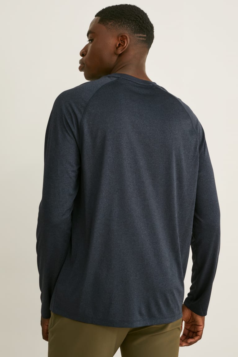 Dark Gray C&A Active Men's T-shirts | IELAN-3975