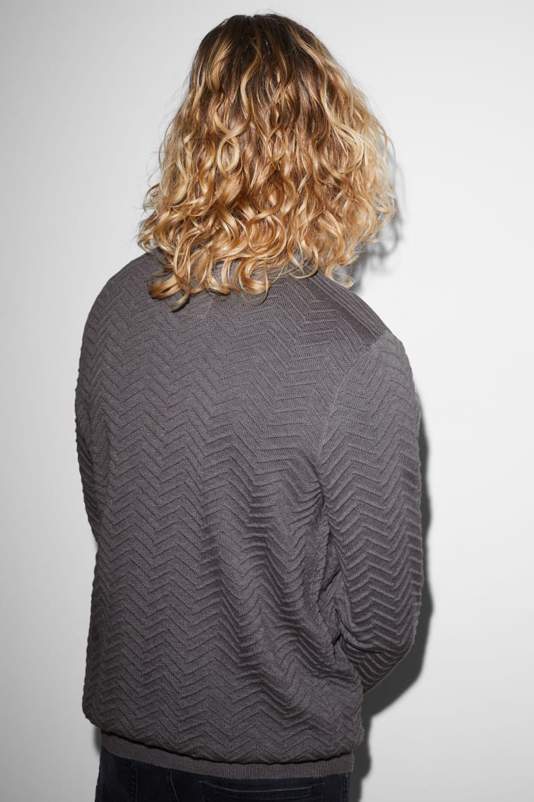 Dark Gray C&A Clockhouse Men's Jumper | AEUXJ-9864