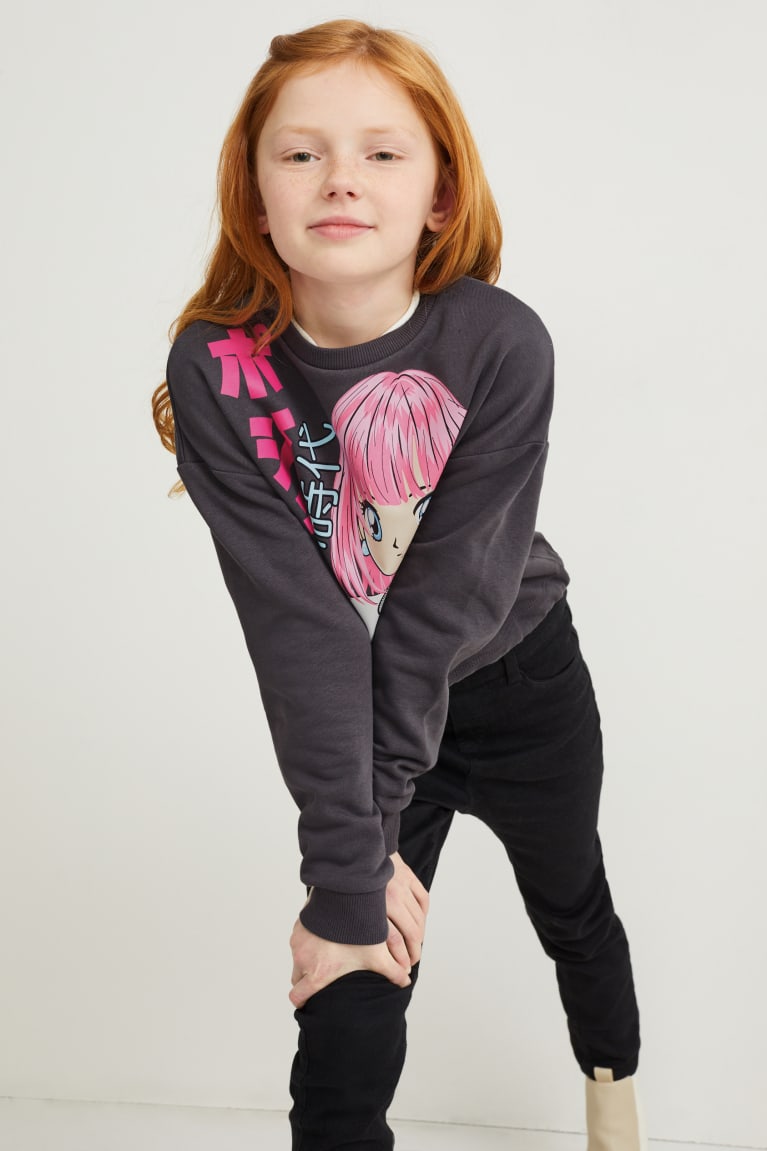 Dark Gray C&A Girls' Sweatshirts | KQZGV-5169