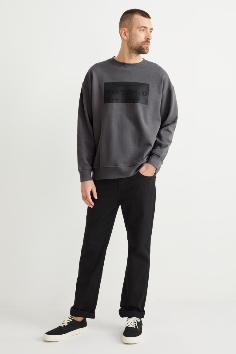 Dark Gray C&A Men's Sweatshirts | LEAXH-6097