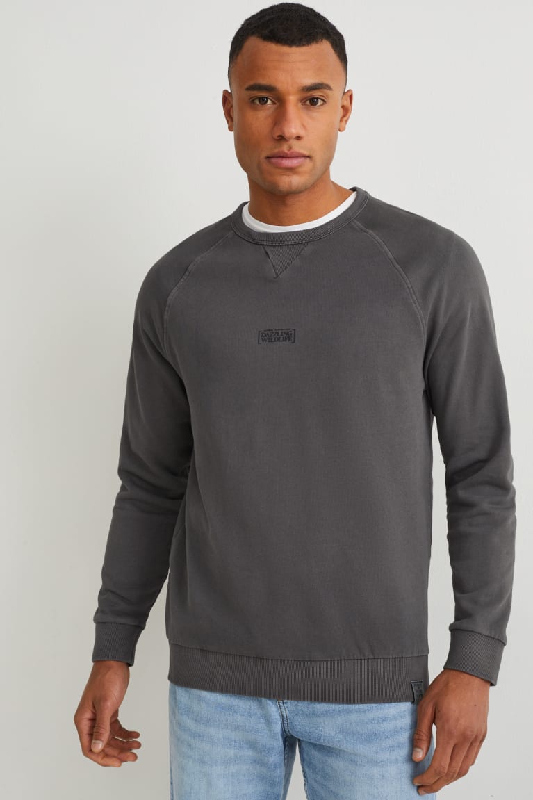 Dark Gray C&A Men\'s Sweatshirts | MIHAC-5416