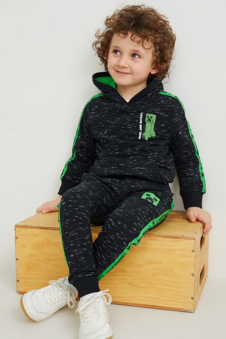 Dark Gray C&A Minecraft Girls' Hoodie | SDZKE-6715