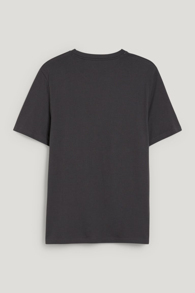 Dark Gray C&A Organic Cotton Men's T-shirts | PLEZY-1835