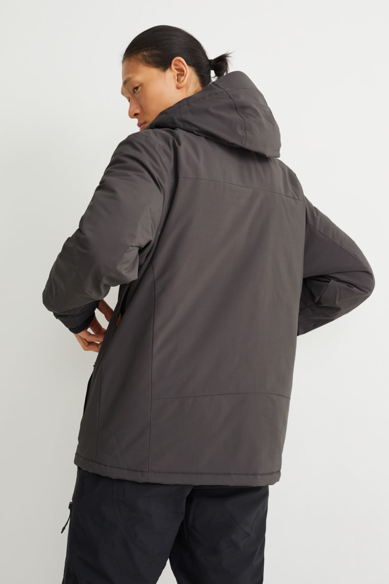 Dark Gray C&A Ski With Hood Bionic-finish®eco Men's Jackets | UXKRA-5423