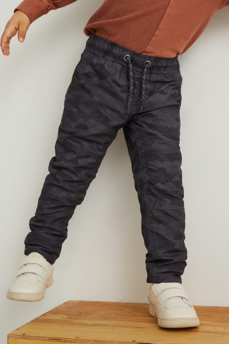 Dark Gray C&A Thermal Patterned Boys' Trousers | MJGTE-2910