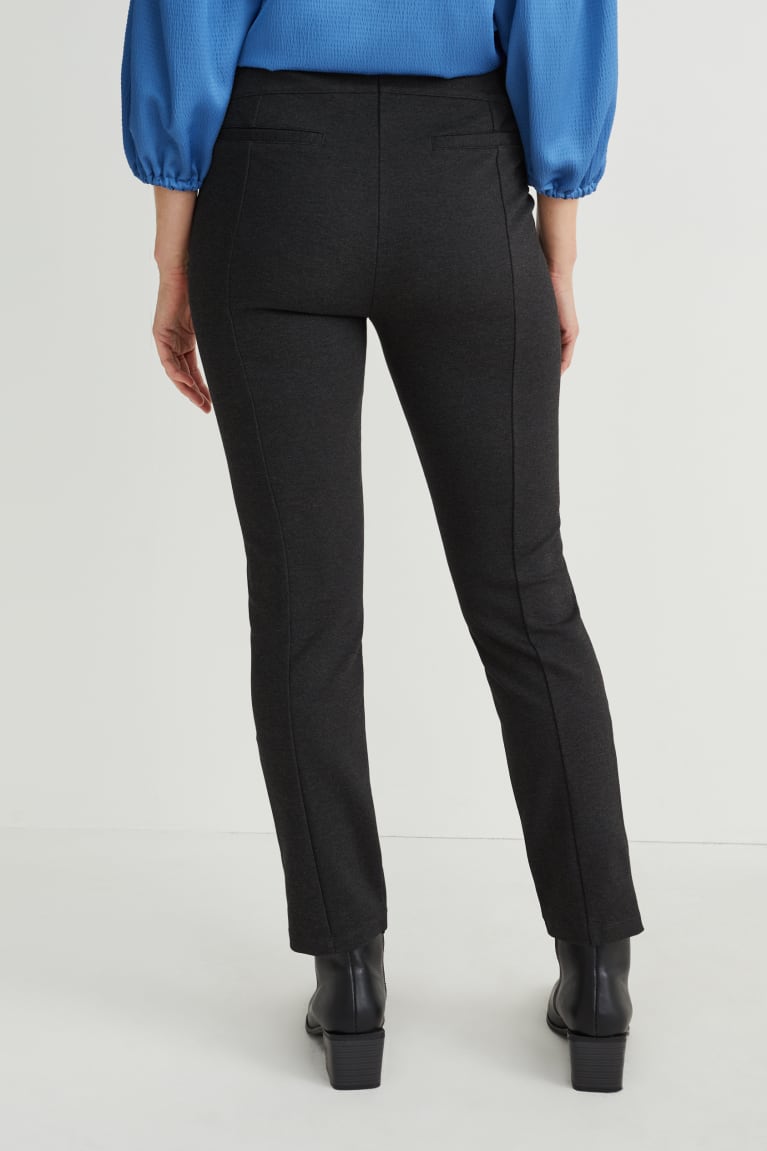 Dark Gray Melange C&A Leggings Lenzing™ Ecovero™ Women's Trousers | EAILQ-6423