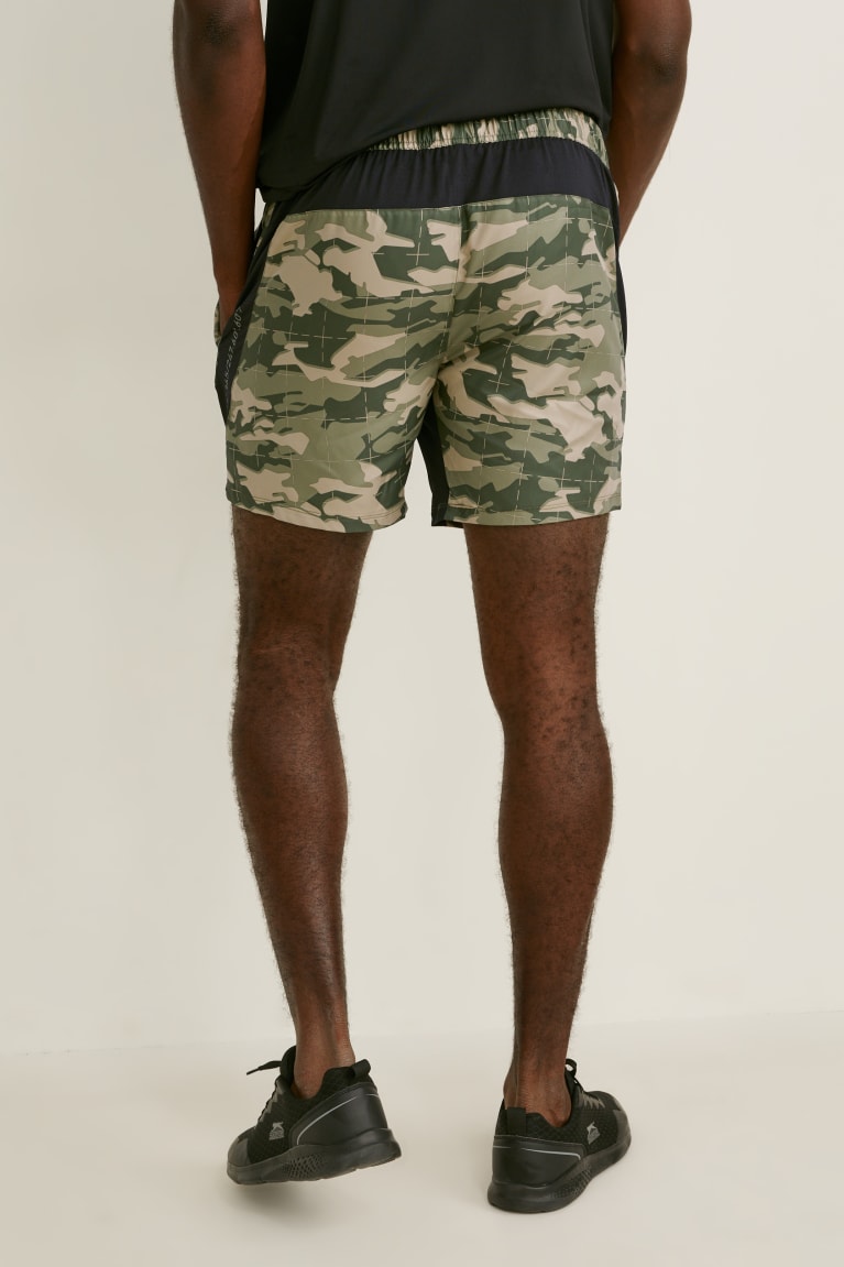 Dark Green C&A Active Men's Shorts | UJENL-1509