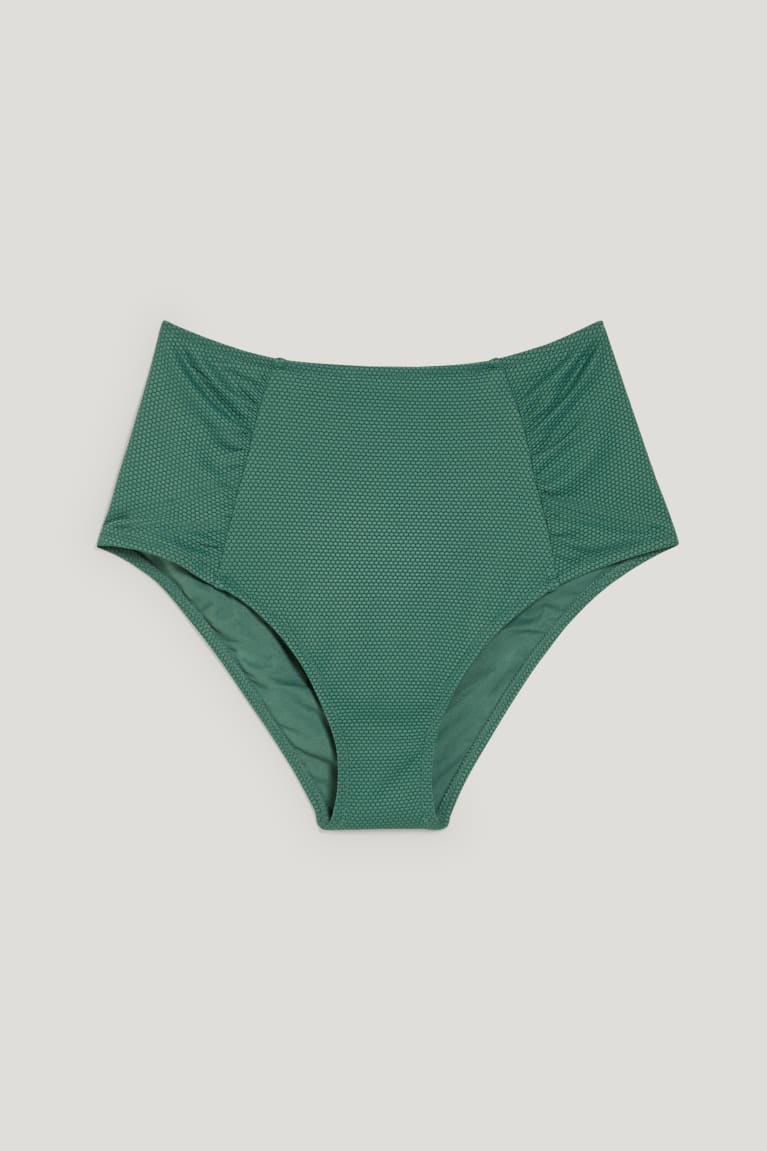 Dark Green C&A Bikini Bottoms High Rise Women's Swimwear | PXTKO-3801