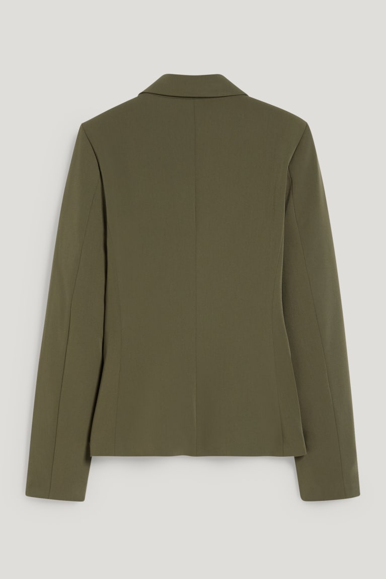 Dark Green C&A Business Fitted Women's Blazers | IENMT-3156