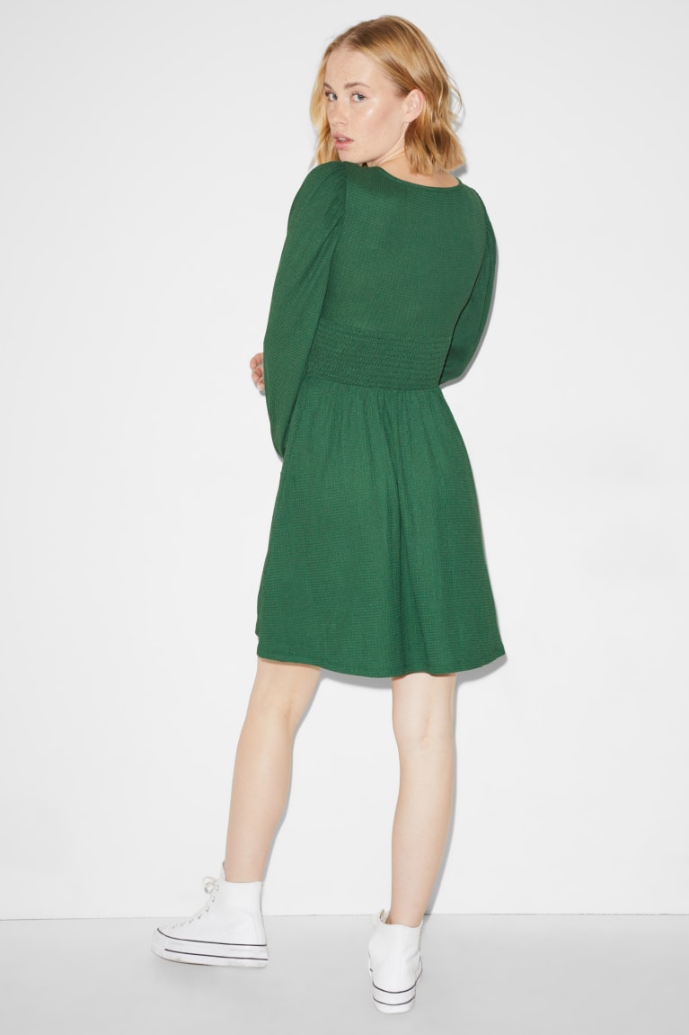 Dark Green C&A Clockhouse Women's Dress | OMNKE-4765