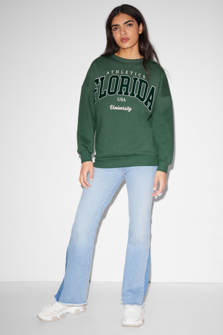 Dark Green C&A Clockhouse Women's Sweatshirts | PNLQS-3485