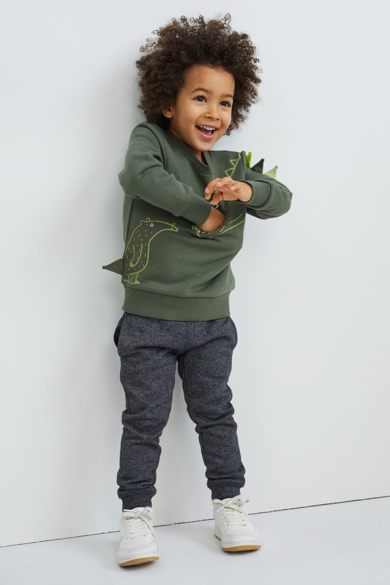 Dark Green C&A Dinosaur Girls' Sweatshirts | RNKEQ-9261