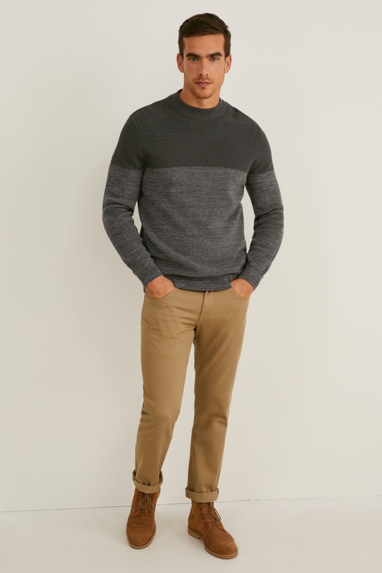 Dark Green C&A Men's Jumper | FKSVM-6015