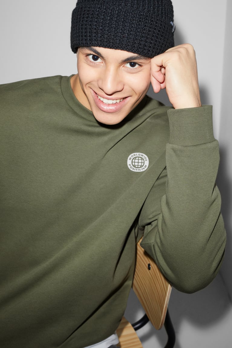 Dark Green C&A Men's Sweatshirts | WBMXN-1925