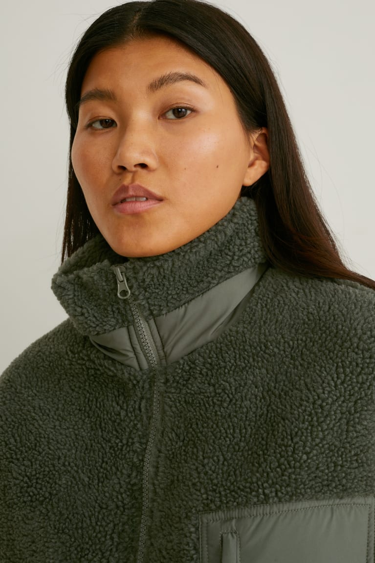 Dark Green C&A Parka Recycled Women's Jackets | OXLAM-1852