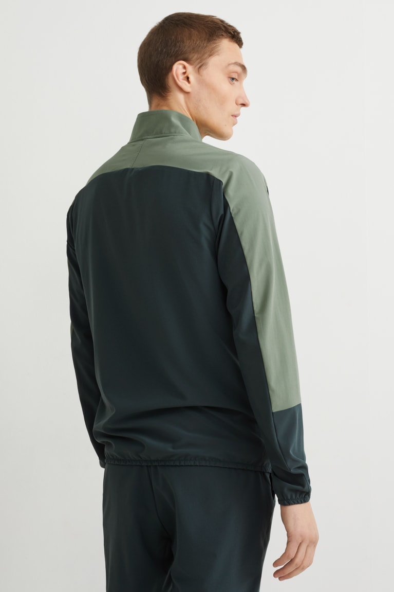 Dark Green C&A Track 4 Way Stretch Men's Jackets | LNHMR-3579