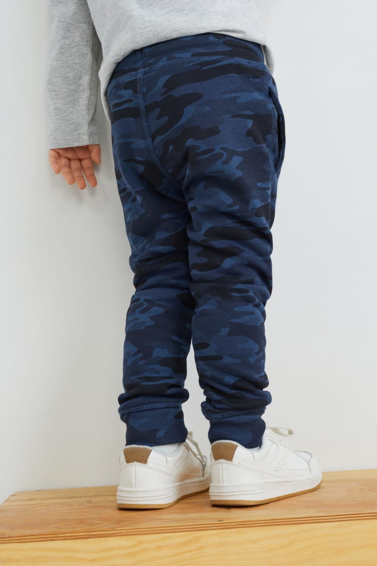 Dark Green / Dark Blue C&A Multipack Of 3 Joggers Boys' Trousers | QFKGU-5473