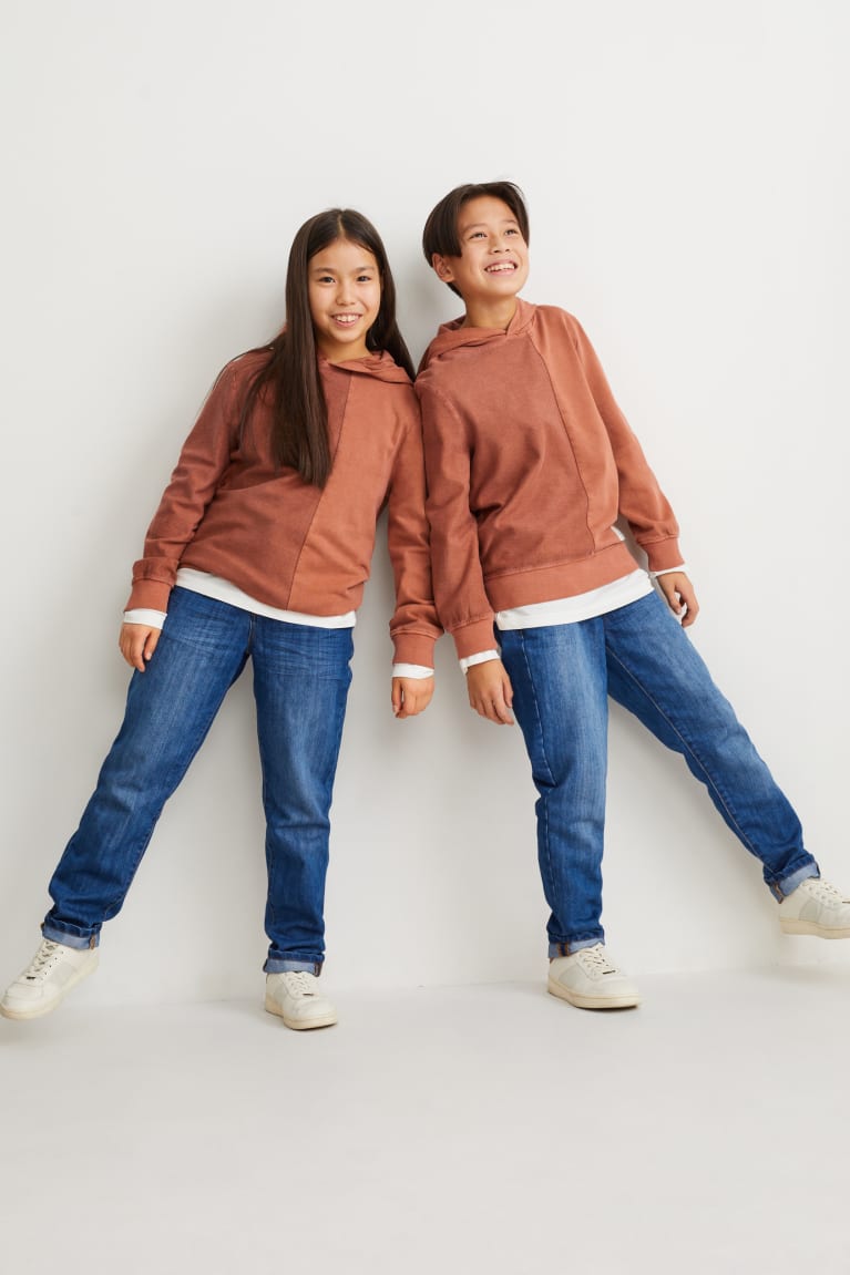 Dark Orange C&A Girls' Hoodie | XCDRN-7284