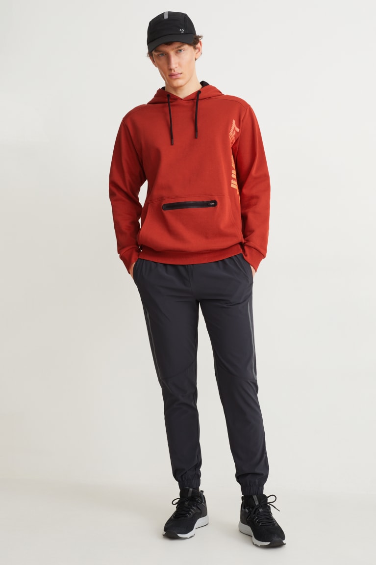 Dark Orange C&A Men's Sweatshirts | PXYBC-5381