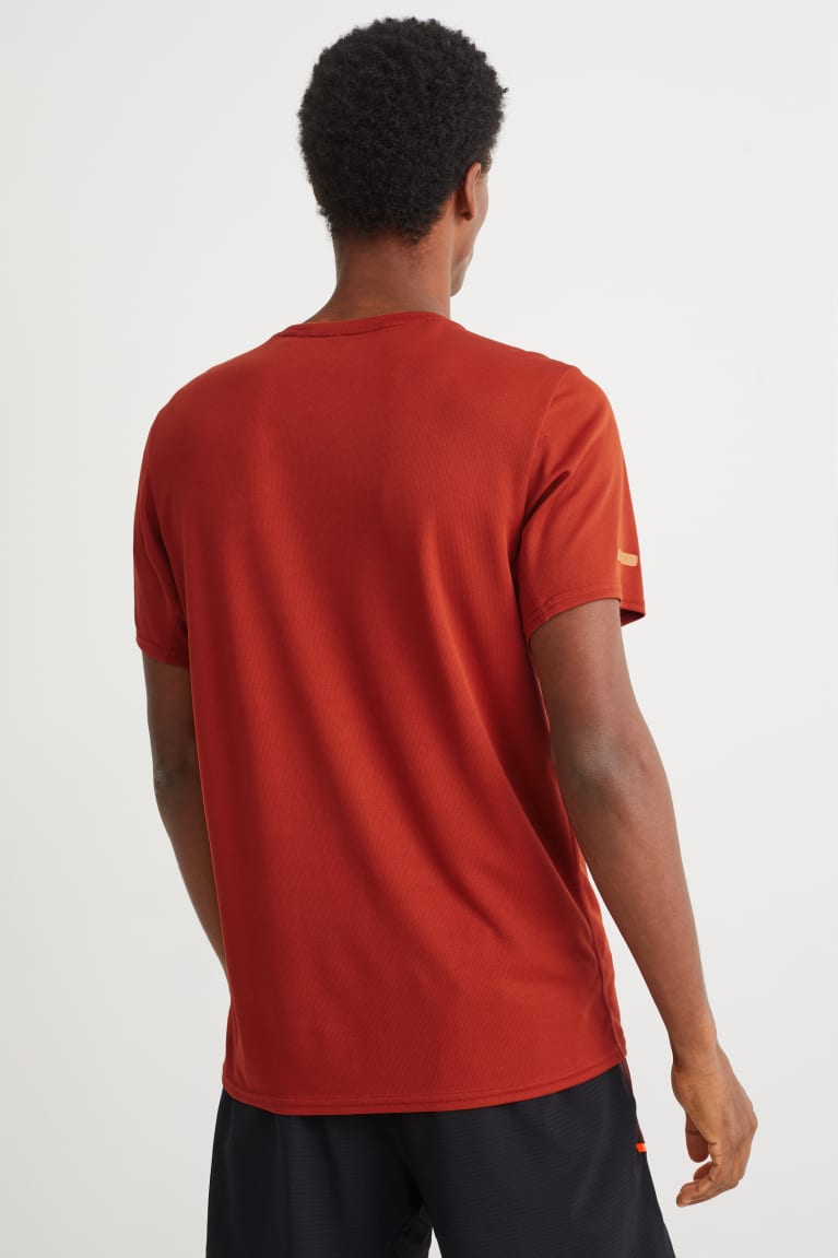 Dark Orange C&A Technical Men's Top | MVGCT-4816