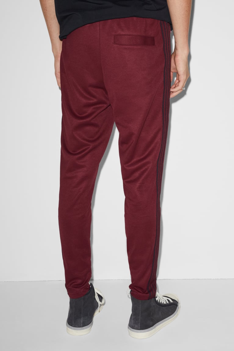 Dark Red C&A Clockhouse Joggers Men's Trousers | ILSKR-2387