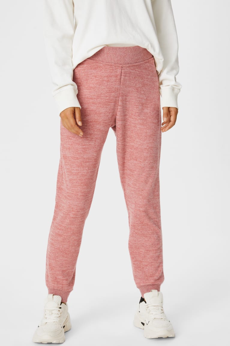 Dark Rose C&A Joggers Women's Trousers | MAYCW-0372