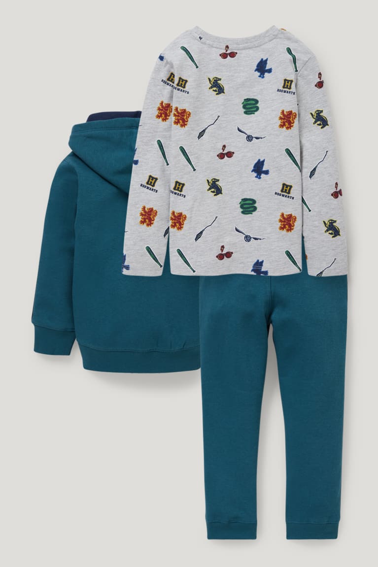 Dark Turquoise C&A Harry Potter Set, Long Sleeve And Joggers Boys' Trousers | WBPHT-7056