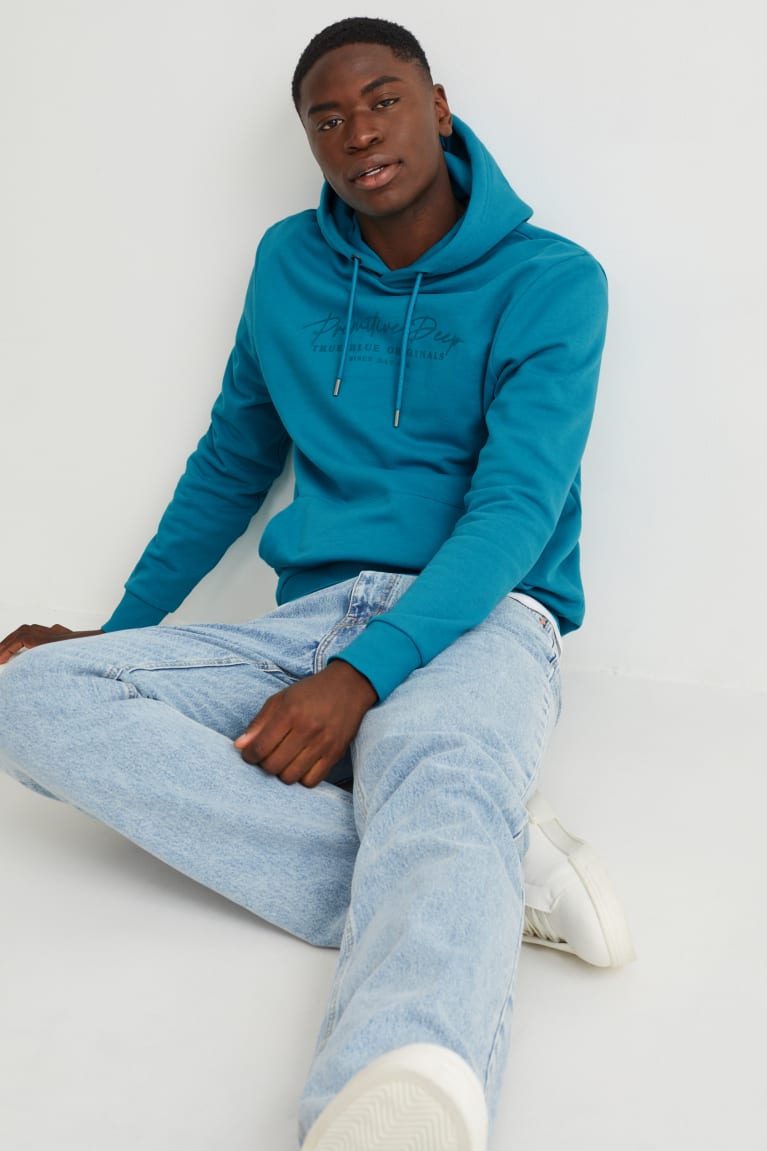 Dark Turquoise C&A Men's Sweatshirts | WCSBQ-0475