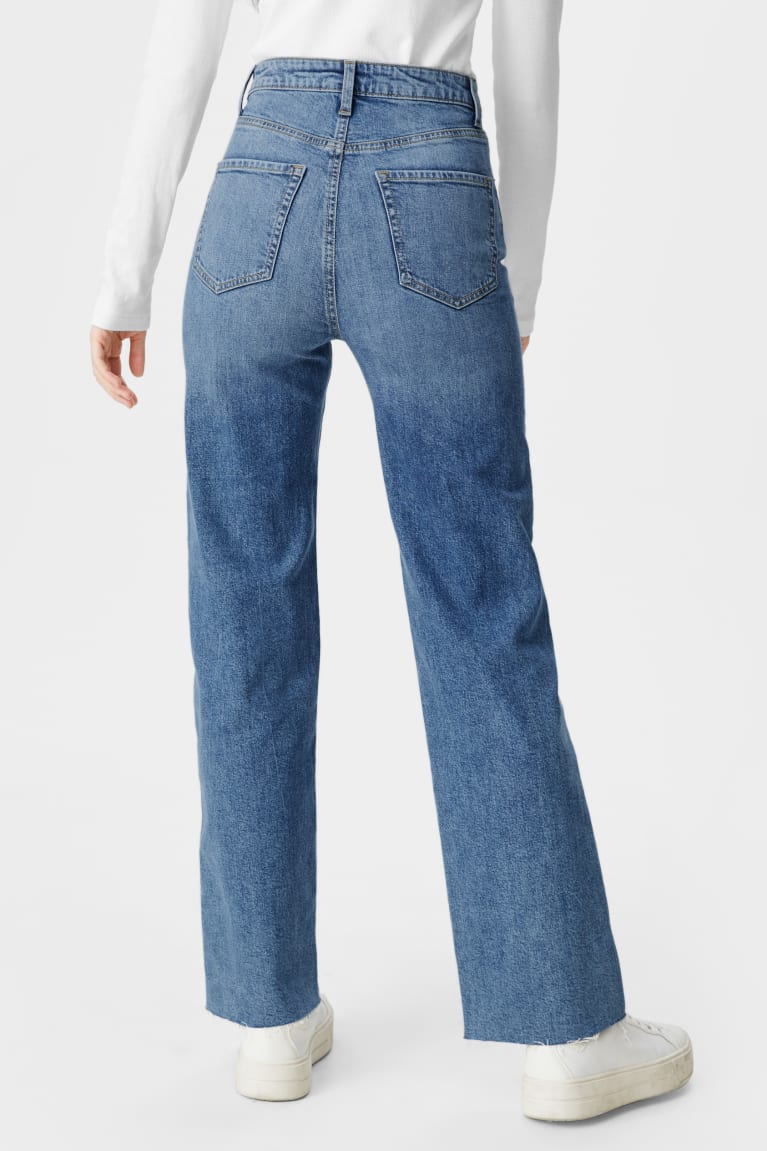 Denim Blue C&A Clockhouse Relaxed Women's Jeans | VGWAP-9467