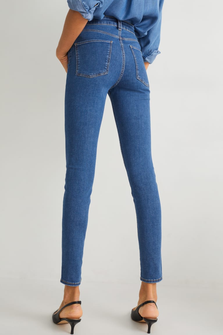 Denim Blue C&A Jegging High Waist Lycra® Women's Jeans | EINDH-2639