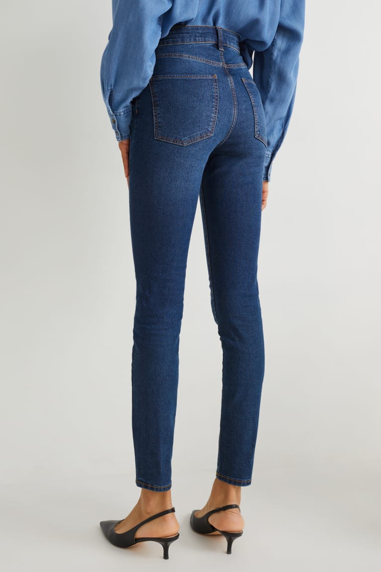 Denim Blue C&A Jegging High Waist Lycra® Women's Jeans | GHICU-2914