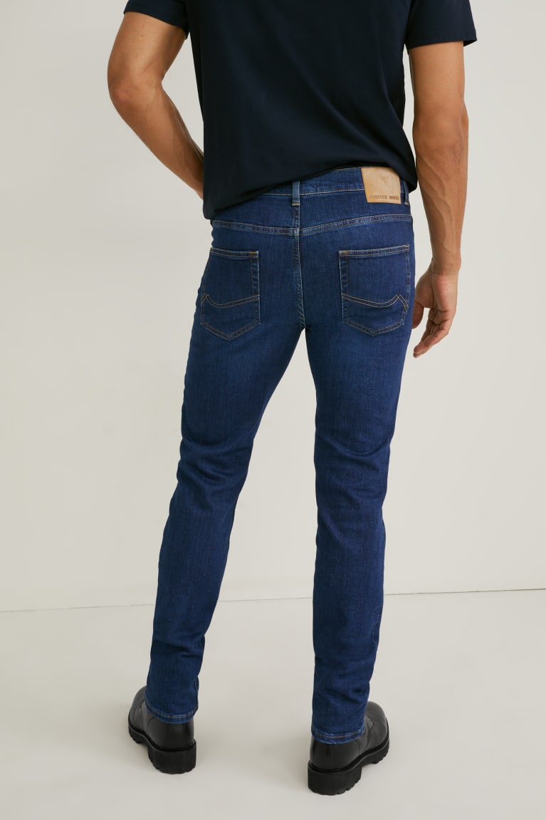 Denim Blue C&A Made In Eu Slim Organic Cotton Men's Jeans | KBXQY-1703