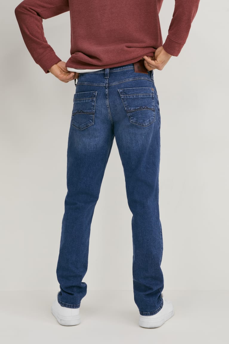 Denim Blue C&A Mustang Slim Washington Men's Jeans | ZLSBG-6239