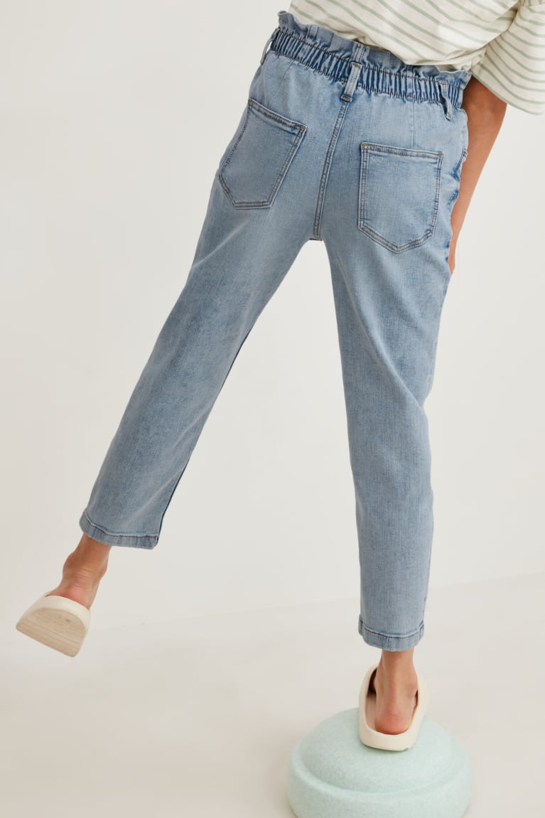 Denim Blue C&A Regular Girls' Jeans | LMXVH-8649