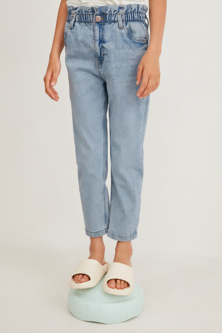 Denim Blue C&A Regular Girls' Jeans | LMXVH-8649