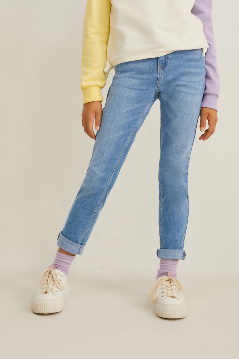 Denim Blue C&A Skinny Girls' Jeans | IVKYO-9834