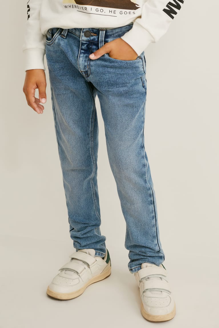 Denim Blue C&A Skinny Jog Denim Boys' Jeans | UXITA-7342