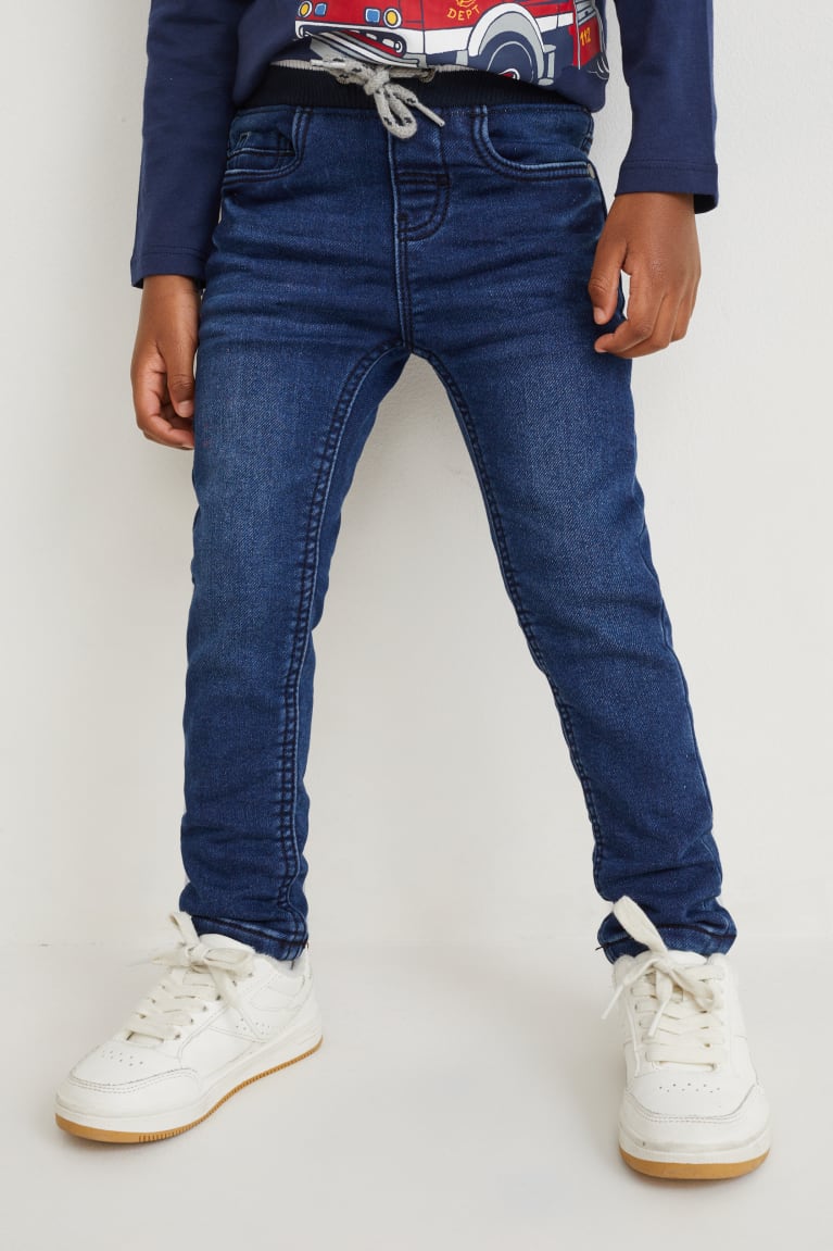 Denim Blue C&A Skinny Thermal Boys' Jeans | HIXGZ-8317