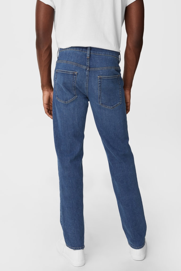 Denim Blue C&A Slim Lycra® Recycled Men's Jeans | ZUDTR-2687